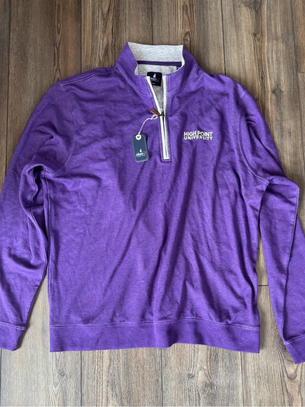 johnnie-O Purple High Point University 1/4 Zip Pullover